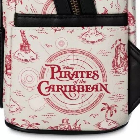 Loungefly Disney Parks Pirates Of The Caribbean Glow Mini Backpack NWT - Picture 3 of 4